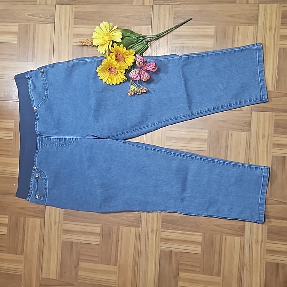 L. LANE denim capri's